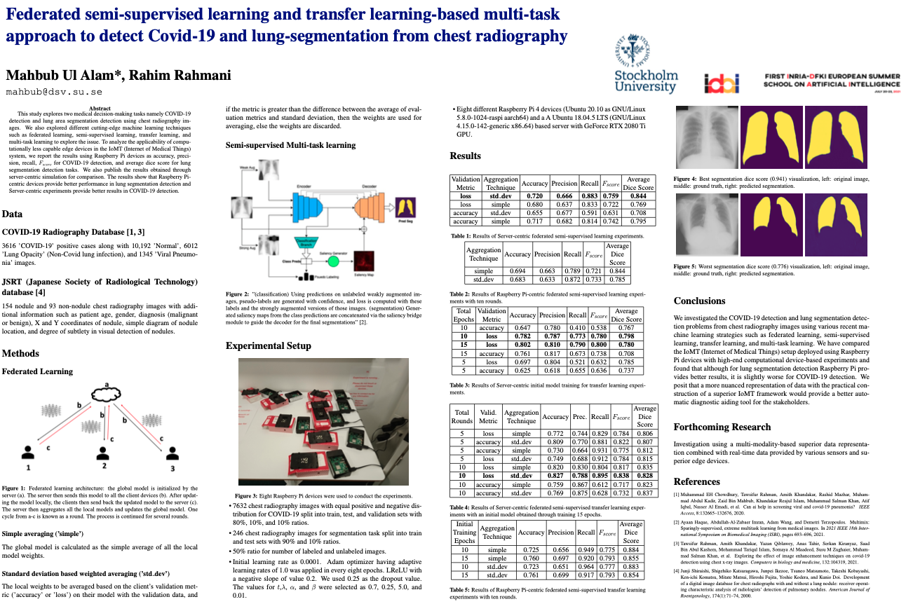 Poster about FedSemiCovidDetector